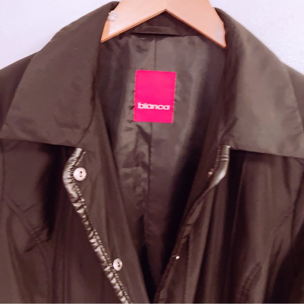 Bianca Snap Button Lightweight Warm Jacket In Bla… - image 2